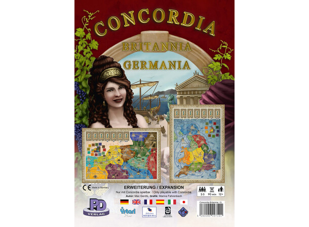 Concordia Britannia/Germania Expansion Expansionsbräda till Concordia Brädspel 